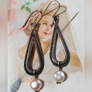Silpada Sterling Silver Pearl Earrings